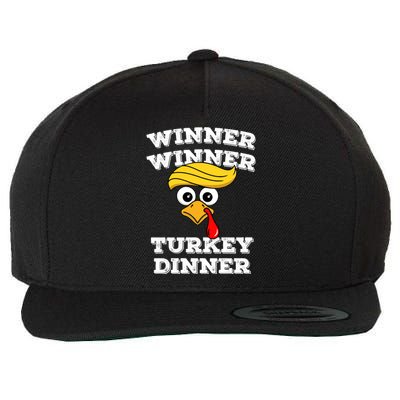 Funny Trump Winner Winner Turkey Dinner Thanksgiving Humor Wool Snapback Cap