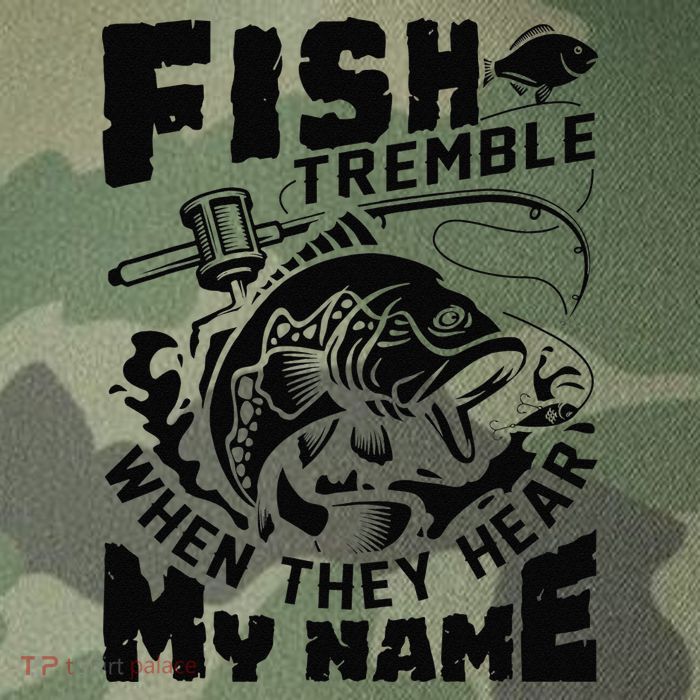 Fish Tremble When They Hear My Name Largemouth Bass Fishing Legacy Tie Dye Trucker Hat