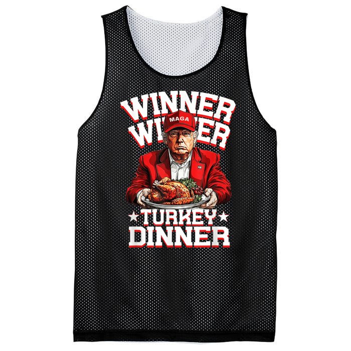 Funny Trump Winner Winner Turkey Dinner Thanksgiving Apparel Mesh Reversible Basketball Jersey Tank