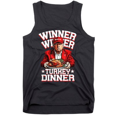 Funny Trump Winner Winner Turkey Dinner Thanksgiving Apparel Tank Top