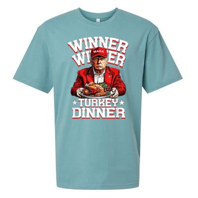 Funny Trump Winner Winner Turkey Dinner Thanksgiving Apparel Sueded Cloud Jersey T-Shirt