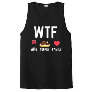 Funny Thanksgiving Wine Turkey Family Autumnal Food Fall Gift PosiCharge Competitor Tank