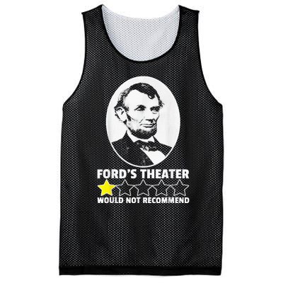 FordS Theater Would Not Recommend 1 Star Abraham Lincoln Mesh Reversible Basketball Jersey Tank