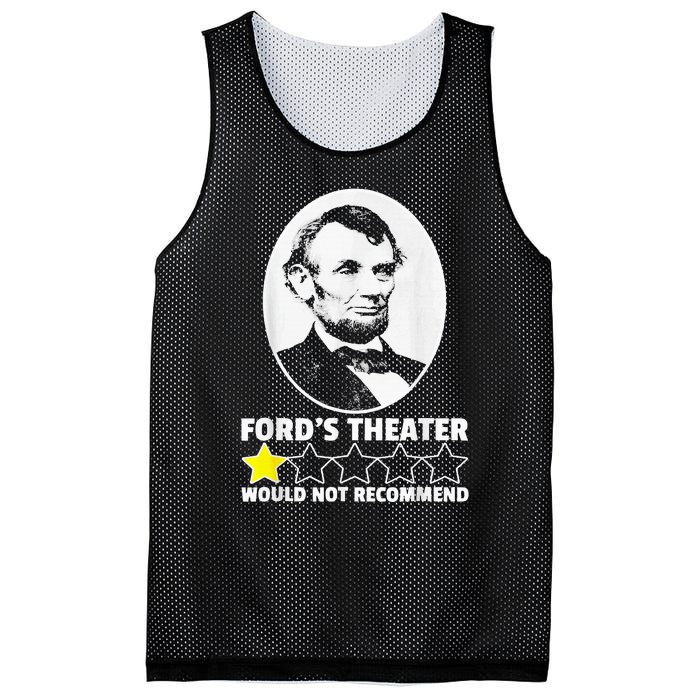 FordS Theater Would Not Recommend 1 Star Abraham Lincoln Mesh Reversible Basketball Jersey Tank