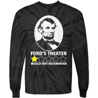 FordS Theater Would Not Recommend 1 Star Abraham Lincoln Tie-Dye Long Sleeve Shirt