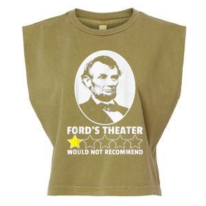 FordS Theater Would Not Recommend 1 Star Abraham Lincoln Garment-Dyed Women's Muscle Tee