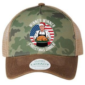 Funny Trump Winner Winner Christmas Dinner Santa Legacy Tie Dye Trucker Hat