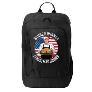 Funny Trump Winner Winner Christmas Dinner Santa City Backpack