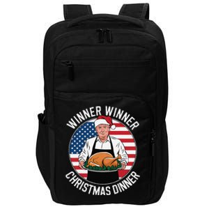 Funny Trump Winner Winner Christmas Dinner Santa Impact Tech Backpack