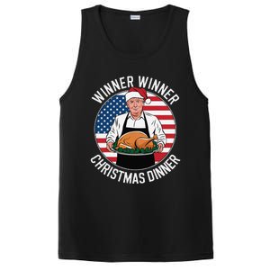 Funny Trump Winner Winner Christmas Dinner Santa PosiCharge Competitor Tank