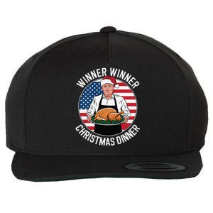 Funny Trump Winner Winner Christmas Dinner Santa Wool Snapback Cap