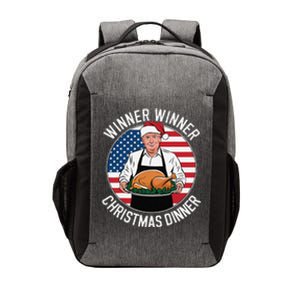 Funny Trump Winner Winner Christmas Dinner Santa Vector Backpack