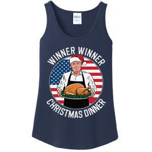 Funny Trump Winner Winner Christmas Dinner Santa Ladies Essential Tank