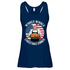 Funny Trump Winner Winner Christmas Dinner Santa Ladies Essential Flowy Tank