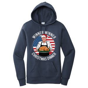 Funny Trump Winner Winner Christmas Dinner Santa Women's Pullover Hoodie