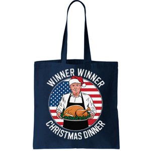 Funny Trump Winner Winner Christmas Dinner Santa Tote Bag