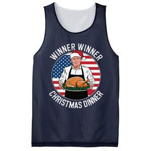 Funny Trump Winner Winner Christmas Dinner Santa Mesh Reversible Basketball Jersey Tank