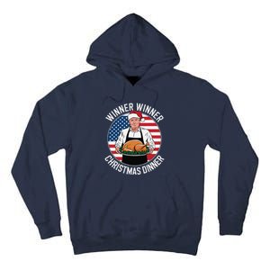 Funny Trump Winner Winner Christmas Dinner Santa Tall Hoodie