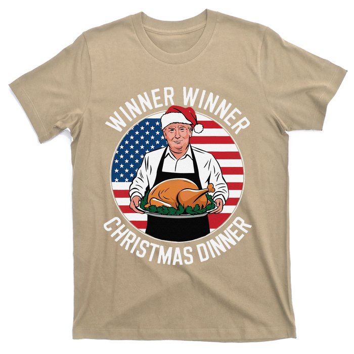 Funny Trump Winner Winner Christmas Dinner Santa T-Shirt