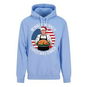 Funny Trump Winner Winner Christmas Dinner Santa Unisex Surf Hoodie