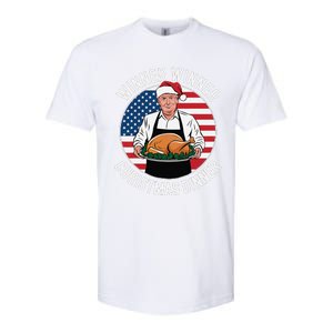 Funny Trump Winner Winner Christmas Dinner Santa Softstyle CVC T-Shirt