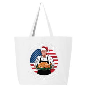 Funny Trump Winner Winner Christmas Dinner Santa 25L Jumbo Tote