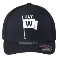 Fly The W Chicago Baseball Winning Flag Flexfit Unipanel Trucker Cap