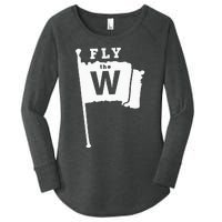 Fly The W Chicago Baseball Winning Flag Women's Perfect Tri Tunic Long Sleeve Shirt