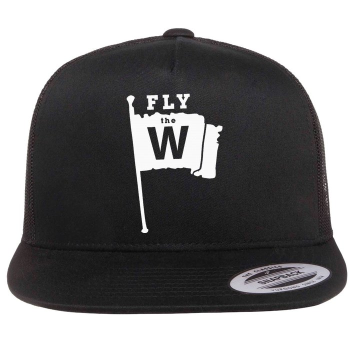 Fly The W Chicago Baseball Winning Flag Flat Bill Trucker Hat