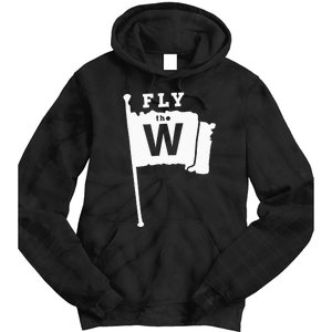 Fly The W Chicago Baseball Winning Flag Tie Dye Hoodie