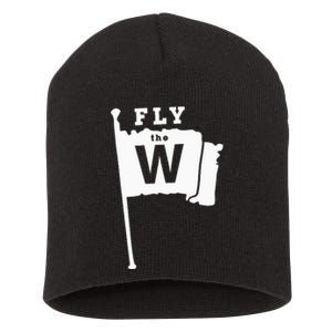 Fly The W Chicago Baseball Winning Flag Short Acrylic Beanie