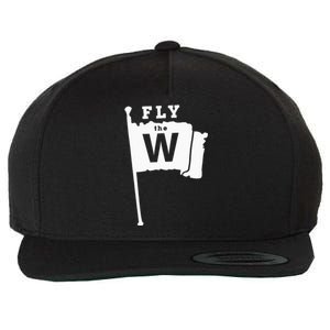 Fly The W Chicago Baseball Winning Flag Wool Snapback Cap