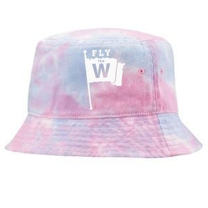 Fly The W Chicago Baseball Winning Flag Tie-Dyed Bucket Hat