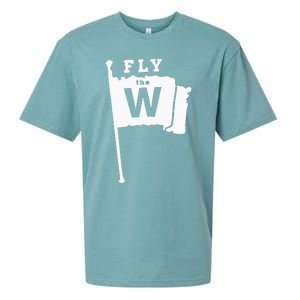 Fly The W Chicago Baseball Winning Flag Sueded Cloud Jersey T-Shirt