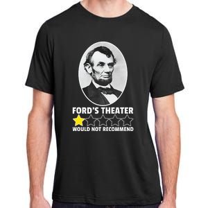 FordS Theater Would Not Recommend 1star Abraham Lincoln Adult ChromaSoft Performance T-Shirt