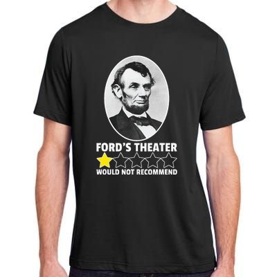 FordS Theater Would Not Recommend 1star Abraham Lincoln Adult ChromaSoft Performance T-Shirt