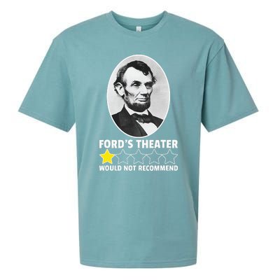 FordS Theater Would Not Recommend 1star Abraham Lincoln Sueded Cloud Jersey T-Shirt