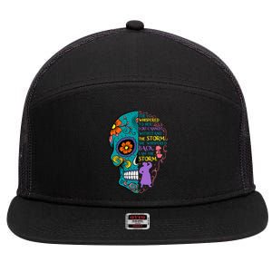 Feminist They Whispered To Her Magic Kingdom Family And Friends 7 Panel Mesh Trucker Snapback Hat