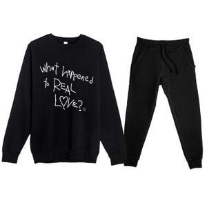 Fred Taylor What Happened To Real Love Premium Crewneck Sweatsuit Set