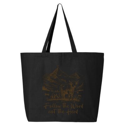Follow The Word Not The Herd 25L Jumbo Tote