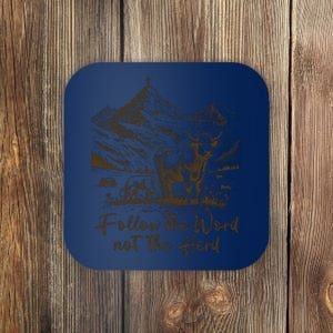 Follow The Word Not The Herd Coaster