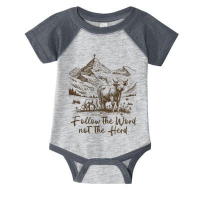 Follow The Word Not The Herd Infant Baby Jersey Bodysuit