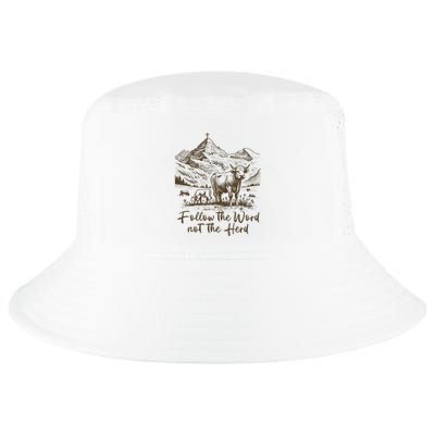 Follow The Word Not The Herd Cool Comfort Performance Bucket Hat