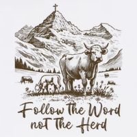 Follow The Word Not The Herd Cool Comfort Performance Bucket Hat