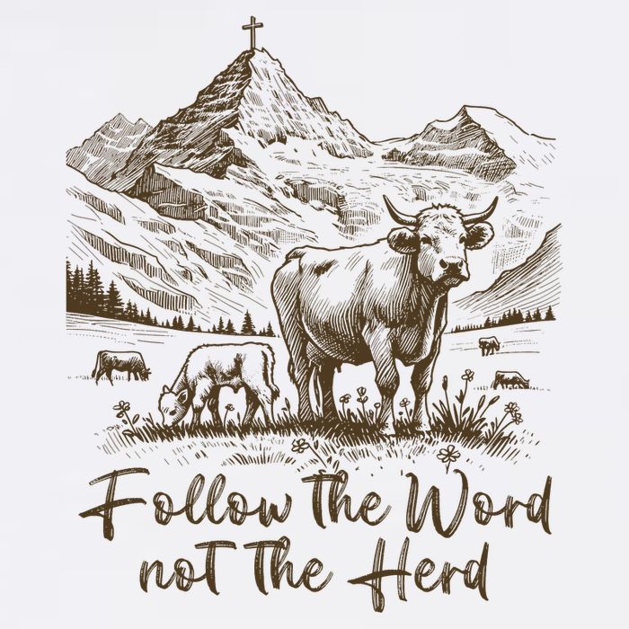 Follow The Word Not The Herd Cool Comfort Performance Bucket Hat