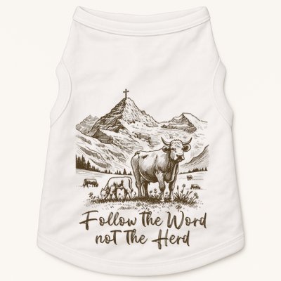 Follow The Word Not The Herd Doggie Tank