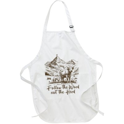 Follow The Word Not The Herd Apron