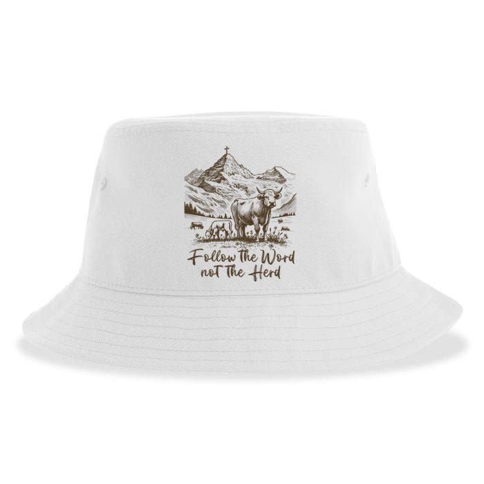 Follow The Word Not The Herd Sustainable Bucket Hat