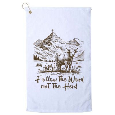 Follow The Word Not The Herd Golf Towel