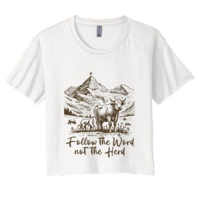 Follow The Word Not The Herd Crop Top